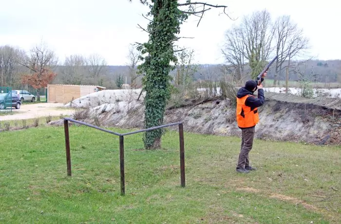 examen du permis de chasser franchir un fossé