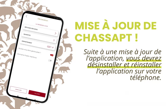Mise à jour importante de l’application ChassAdapt !